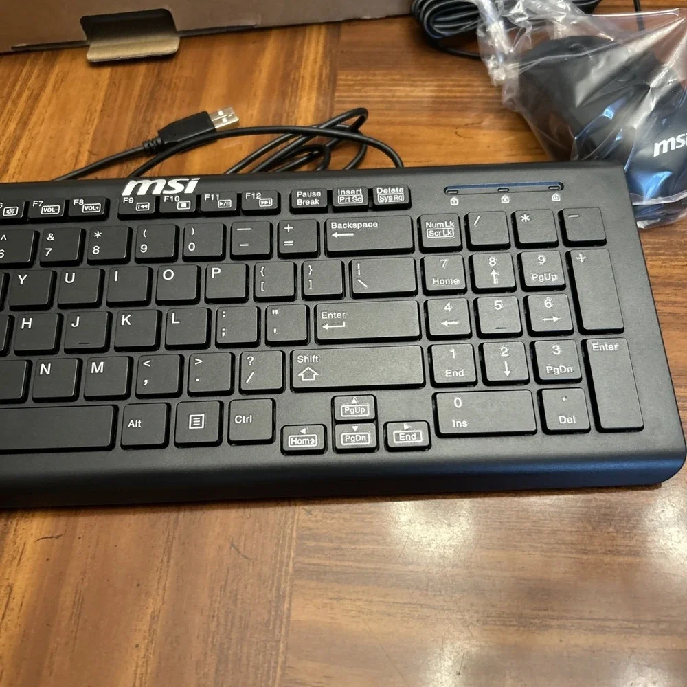 msi keyboard and mouse Black New‎